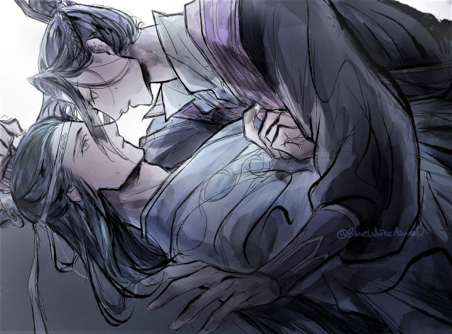 Обои картинки фото аниме, mo dao zu shi, цзян, чен, лань, сичэнь