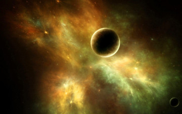 Картинка космос арт планеты звезды туманность