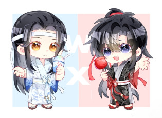 Картинка аниме mo+dao+zu+shi вэй усянь лань ванцзи коктейль леденец