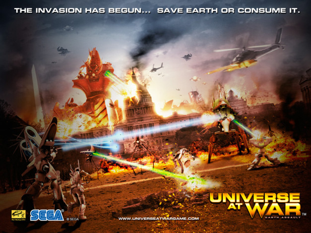 Обои картинки фото universe, at, war, видео, игры, earth, assault