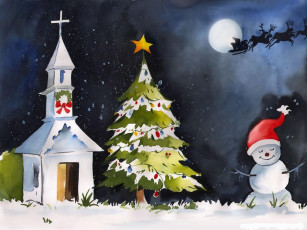 Картинка праздничные рисованные