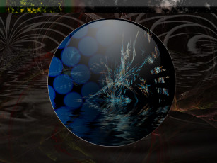 Картинка 3д графика шары узор абстракция