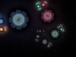 Картинка 3д графика fractal фракталы фон узор цвета