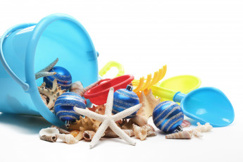 Картинка праздничные украшения ракушки