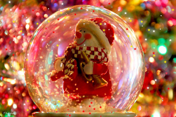 Картинка праздничные снеговики шар снеговик