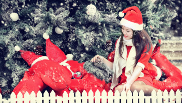 Картинка -Unsort+Азиатки девушки unsort азиатки ёлка