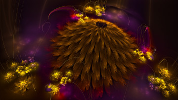 Картинка 3д графика fractal фракталы цвета узор фон