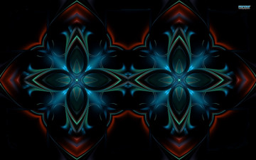 Картинка 3д графика fractal фракталы цвета узор