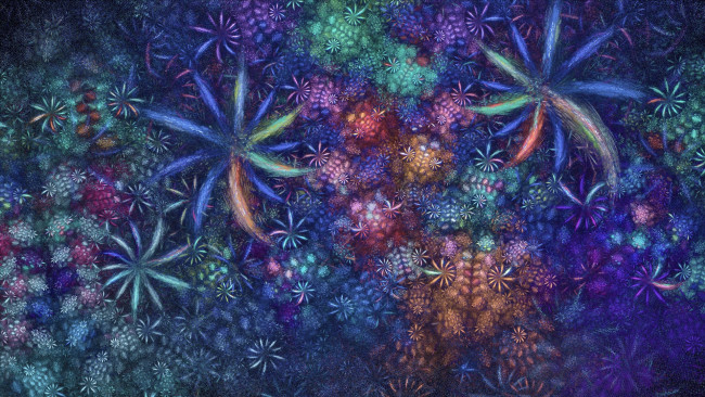 Обои картинки фото 3д, графика, fractal, фракталы, цвета, узор, фон