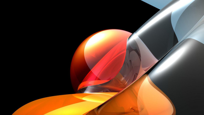 Обои картинки фото red, sphere, on, tube, 3д, графика, abstract, абстракции, сфера, труба, абстракция