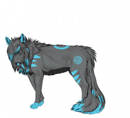 Картинка рисованные животные +сказочные +мифические волк