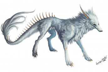 Картинка рисованные животные +сказочные +мифические лиса