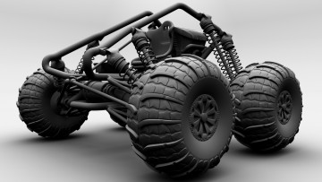 Картинка 3д+графика modeling+ моделирование колеса рама