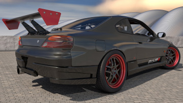 Картинка автомобили 3д 2000 nissan silvia s15 spec r