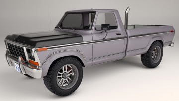Картинка автомобили 3д f150 ford 1978