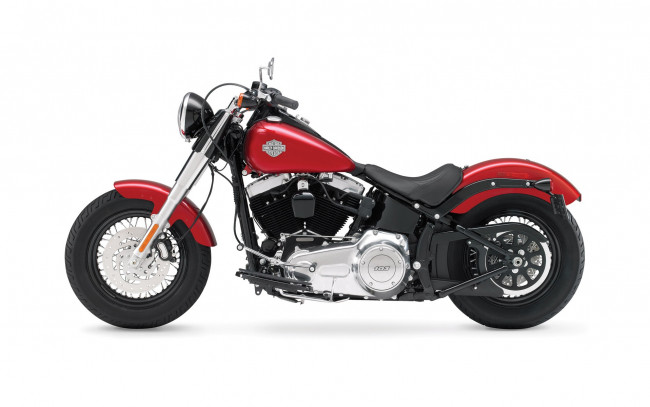 Обои картинки фото мотоциклы, harley-davidson, 2012, slim, softail