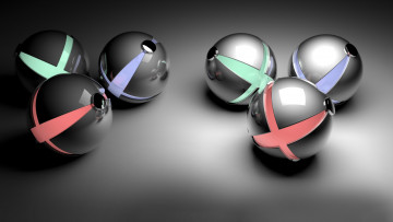 Картинка 3д+графика шары+ balls шары цвета фон