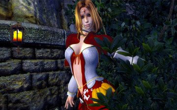 Картинка 3д+графика эльфы+ elves фонарь фон взгляд эльфийка