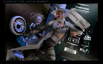 Картинка 3д+графика фантазия+ fantasy цепь испуг фон взгляд девушка