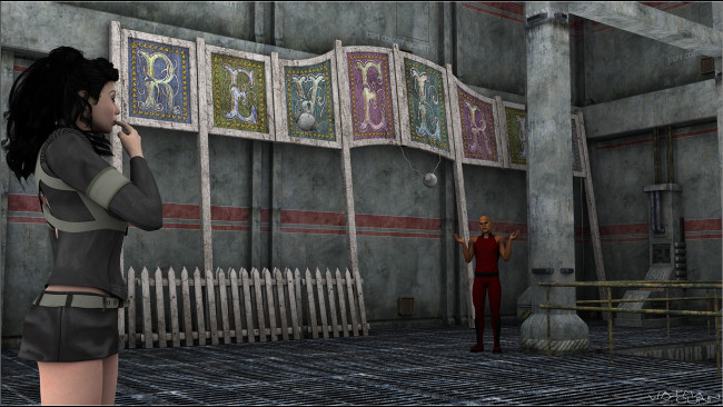 Обои картинки фото 3д графика, люди , people, девушка, фон, взгляд