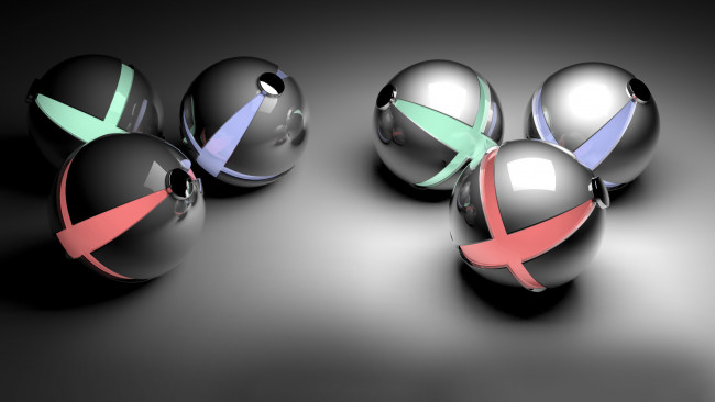 Обои картинки фото 3д графика, шары , balls, шары, цвета, фон