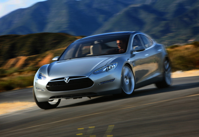 Обои картинки фото автомобили, tesla