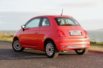 Картинка автомобили fiat 500 uk-spec 312 2015г красный