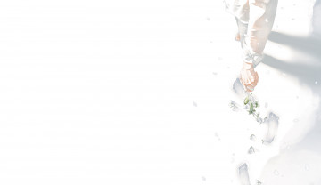 Картинка рисованное минимализм рука re art цветы следы