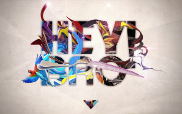 Картинка разное надписи +логотипы +знаки птица попугай надпись