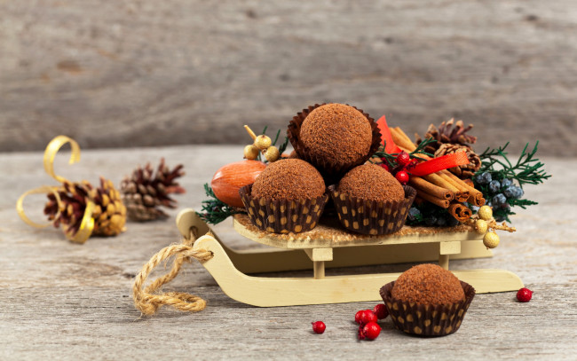 Обои картинки фото еда, пирожные,  кексы,  печенье, sweets, christmas, cake, корица, выпечка, новогодняя