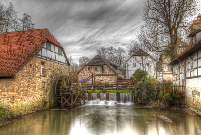 Обои картинки фото разное, мельницы, мельня