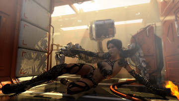 Картинка 3д+графика фантазия+ fantasy фон взгляд девушка