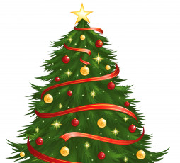 обоя праздничные, векторная графика , новый год, украшения, праздник, новый, год, фон, елка