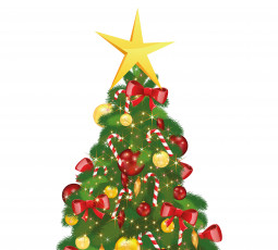 Картинка праздничные векторная+графика+ новый+год праздник новый год фон елка украшения