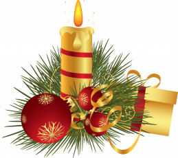 Картинка праздничные векторная+графика+ новый+год свеча фон ветки новый год праздник