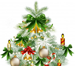 обоя праздничные, векторная графика , новый год, украшения, елка, фон, новый, год, праздник