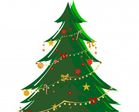 Картинка праздничные векторная+графика+ новый+год украшения елка фон новый год праздник