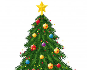 Картинка праздничные векторная+графика+ новый+год украшения елка фон новый год праздник