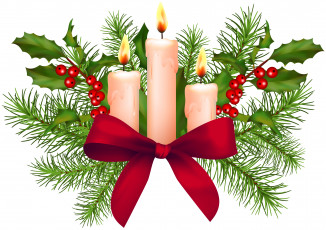 Картинка праздничные векторная+графика+ новый+год новый год праздник свеча ветки фон