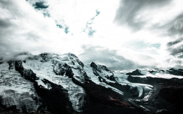 Картинка природа горы вершины снег