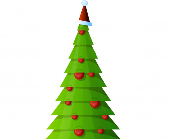 Обои картинки фото праздничные, векторная графика , новый год, украшения, елка, фон, новый, год, праздник