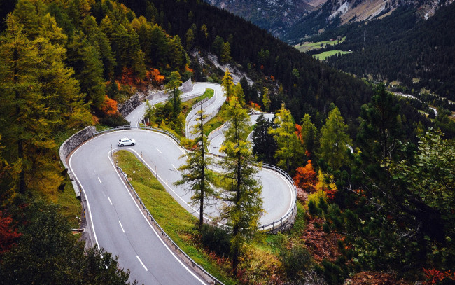 Обои картинки фото природа, дороги, шоссе, серпантин