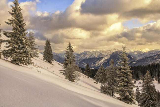 Обои картинки фото природа, зима, простор