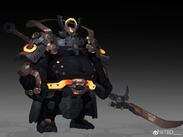 Обои картинки фото фэнтези, существа, воин, броня, оружие, существо