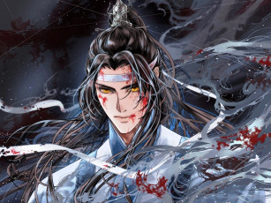 Картинка аниме mo+dao+zu+shi лань ванцзи кровь