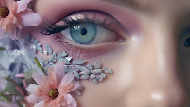 Обои картинки фото разное, глаза, оригинальный, макияж