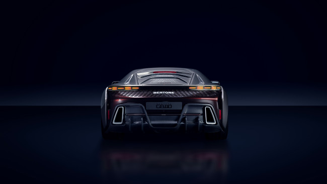 Обои картинки фото 2024 bertone gb110 elevated performance, автомобили, bertone, gb110, elevated, performance, гиперкар, вид, сзади