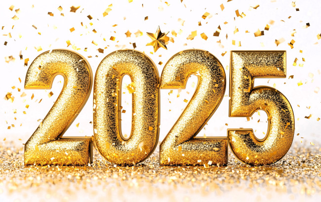 Обои картинки фото праздничные, - разное , новый год, год, цифры, серпантин, блестки