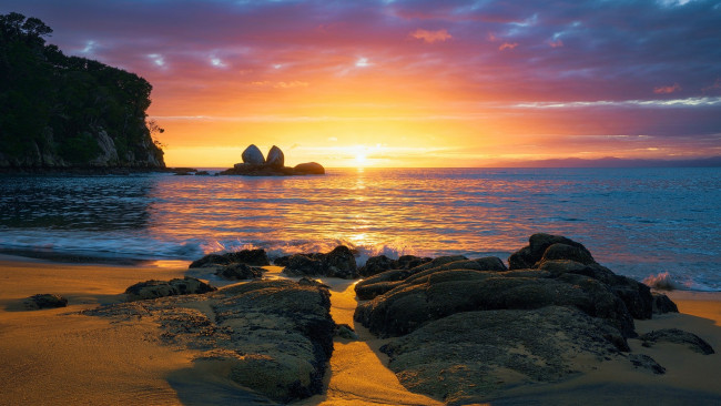 Обои картинки фото split apple rock, new zealand, природа, побережье, split, apple, rock, new, zealand