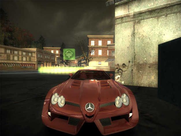 Обои картинки фото mercedes, benz, slr, видео, игры, need, for, speed, most, wanted